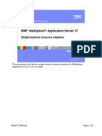 Ibm Websphere Application Server V7: Single-Instance Resource Adapters