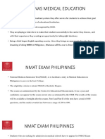 Marianas Medical Education - Nmat Exam Philipinnes