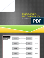 Associations and Cardinality: (Examples)