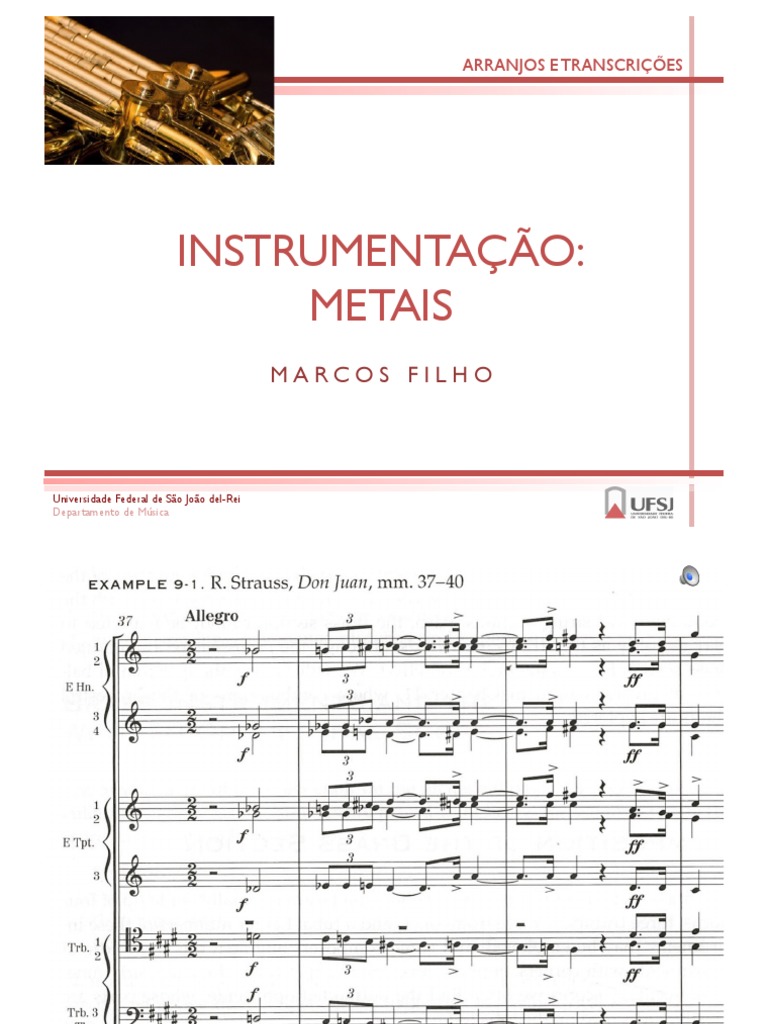 Características e Timbres dos Instrumentos de Metais | PDF