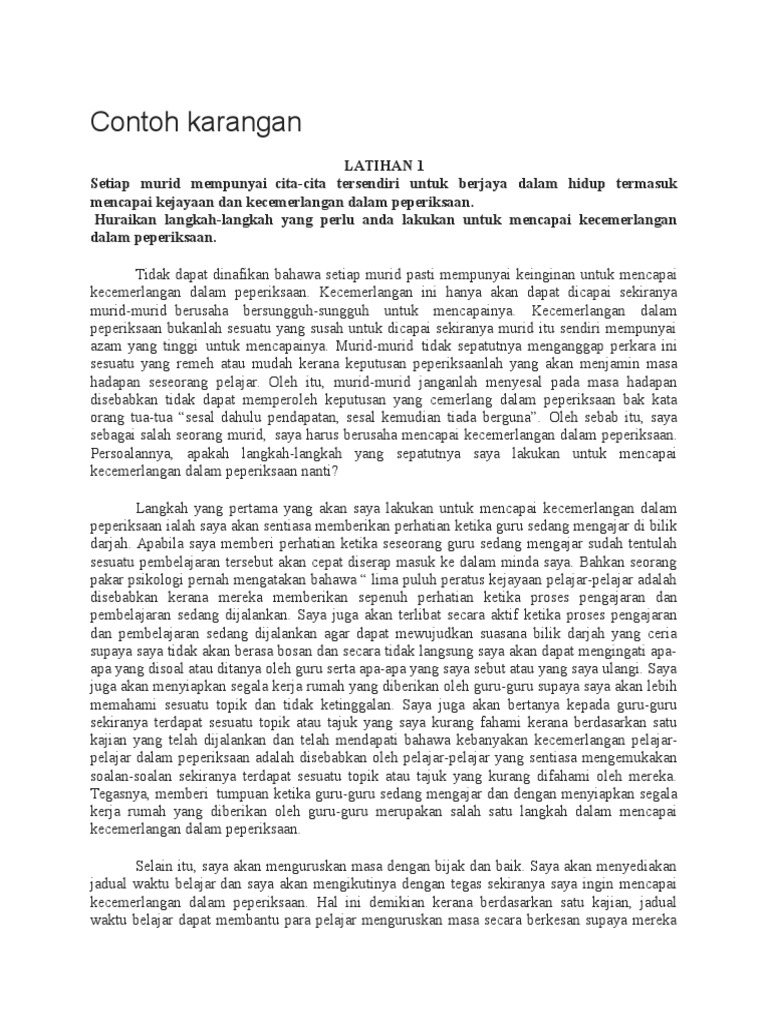 Contoh Karangan Pdf