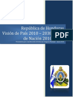 Plan de Nación y Vision de Pais 2038 Honduras