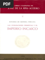 Estudios de Historia Peruana - El Imperio Incaico - Riva-Agüero - Parte 1
