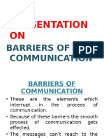 Barriers of Communication Presentation