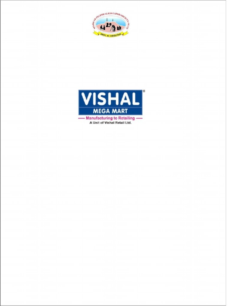 Marketing Strategies of Vishal Mega Mart | PDF | Retail | Questionnaire