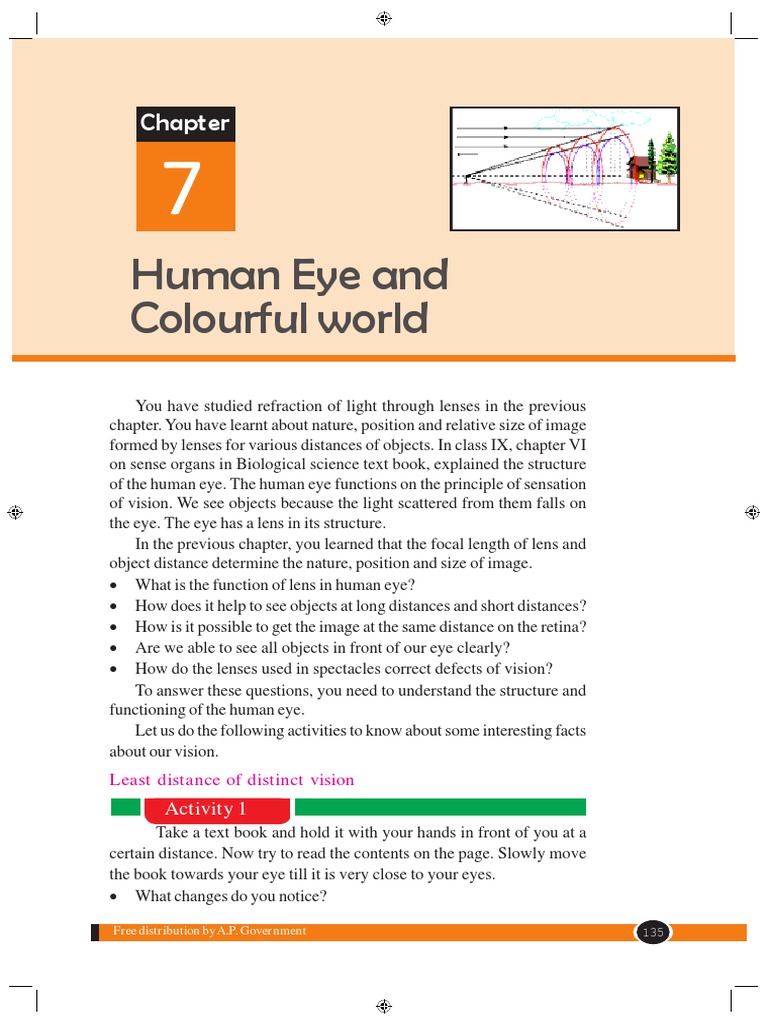 Chapter 7 PDF PDF Lens (Optics) Human Eye