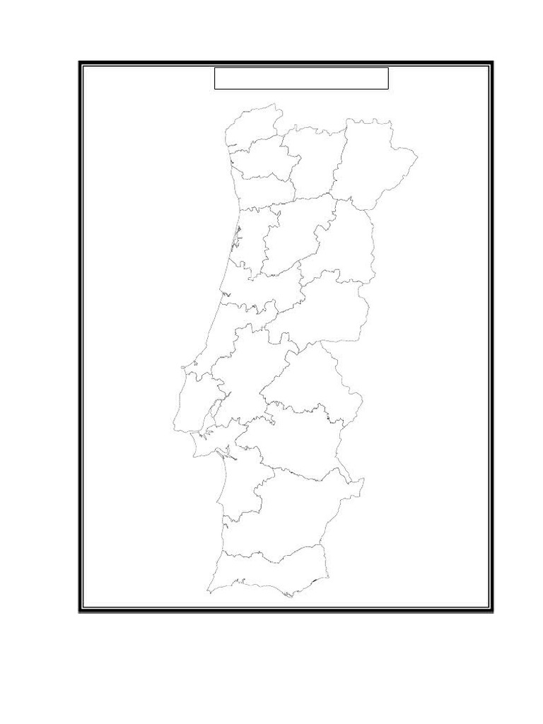 Distritos de Portugal Fazer Legenda Mapa