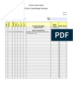 Vaughan Itemized Budget Sheets