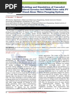Modeling and Simulation of Cascaded Multilevel Inverter fed PMSM Drive with PV Stand-Alone Water Pumping System