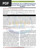 Control Scheme for an IPM Synchronous Generator Based-Variable Speed Wind Turbine