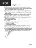 Removing Indwelling Catheters