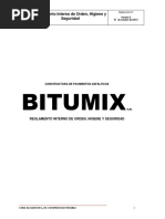 Reglamento Interno Version 2012 v5 01 10 2013