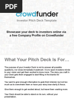 Investor Pitch Deck Template