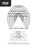 Download Birla Cements Marketing by Deependra Singh SN32275864 doc pdf