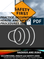 Lesson 9 (Practice OHS Procedures)