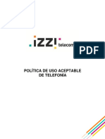 Politica Telefonia Izzi