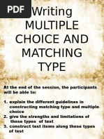 Principles of Test Construction: Deped Pampanga | PDF | Multiple Choice ...