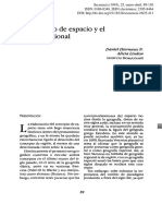 Hiernaux-Lindón 1993 "El Concepto de Espacio y El Análisis Regional"