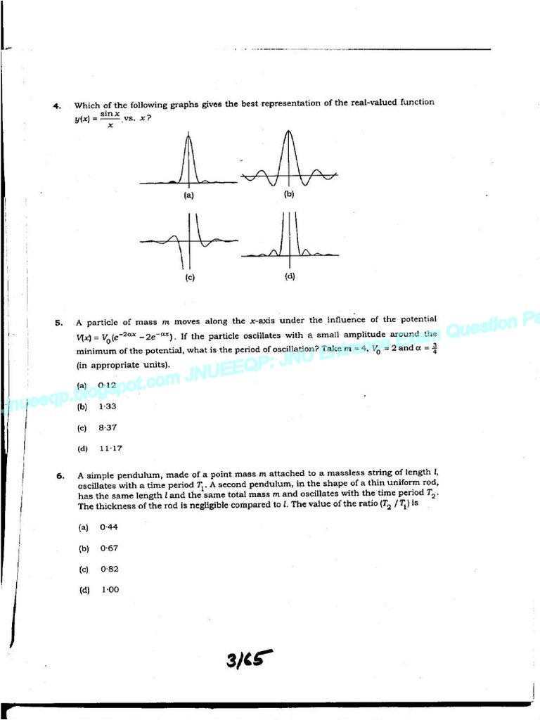 MSC Physics Entrance Exam Solved Question Papers2 PDF