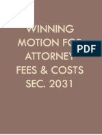 Motion For Attorney Fees Pursuant To Section 2031