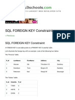 Learn about SQL FOREIGN KEY Constraints