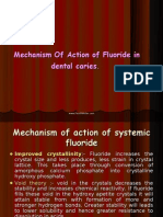 Mechanism of Action of Fluoride in Dental Caries Pedo