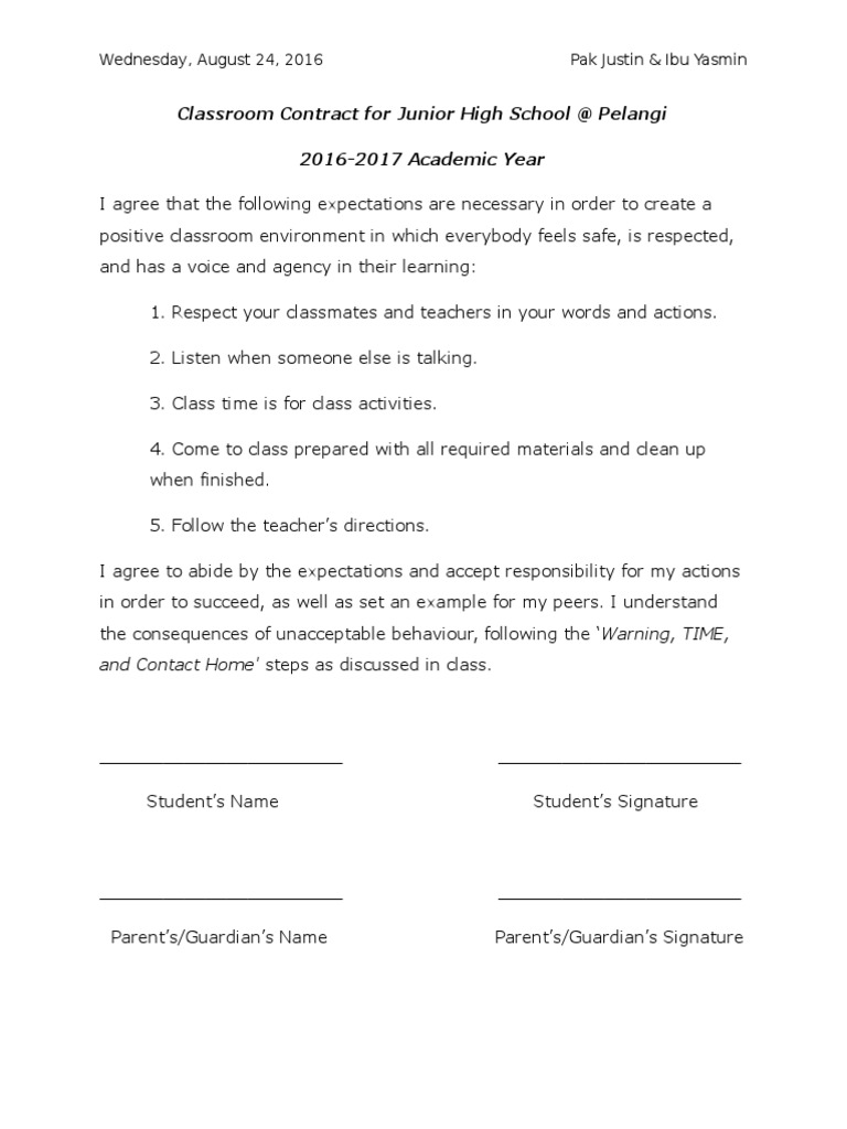 Class Rules | PDF | Social Science
