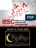 MBA For Executives: Marketing Management