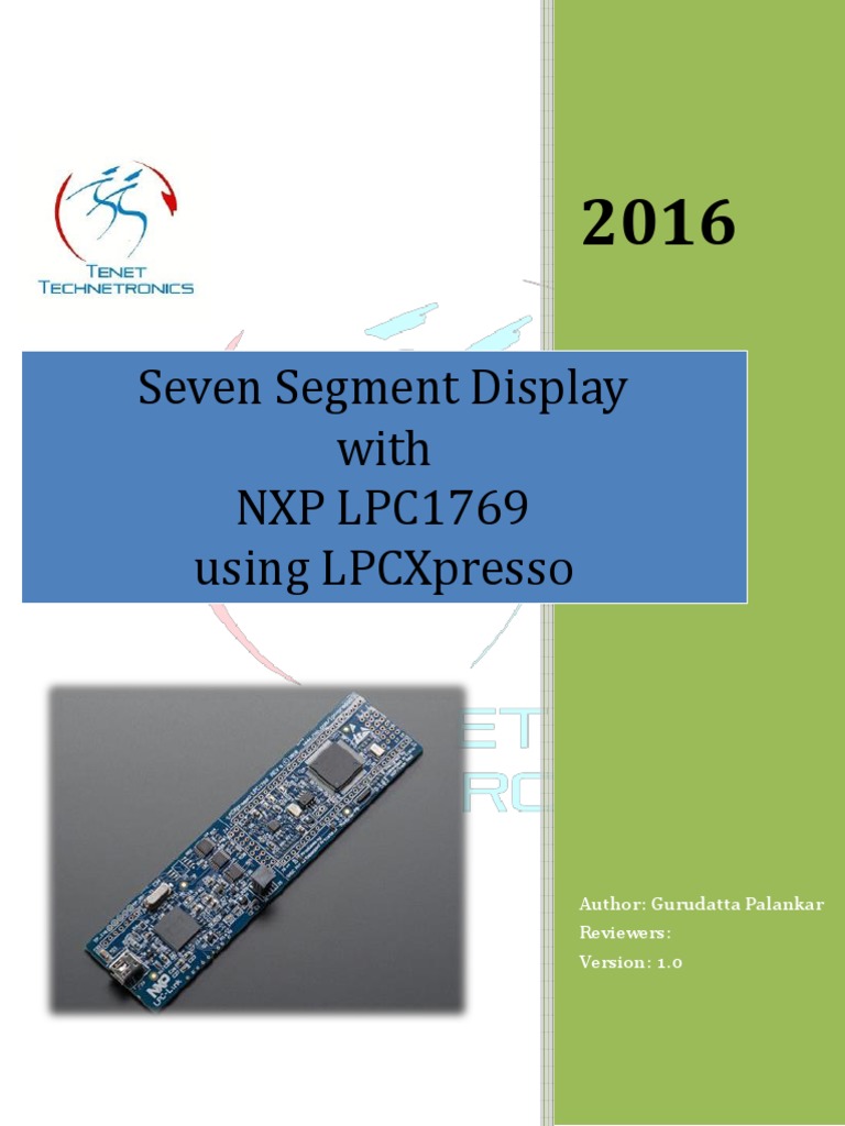 Seven Segment Display with LPC1769 | PDF | Areas Of Computer Science ...