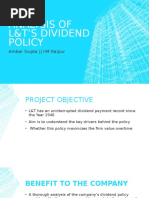 Analysis of L&T's Dividend Policy