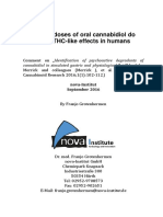 Even High Doses of Oral Cannabidiol Do Not Cause THC-like Effects in Humans
