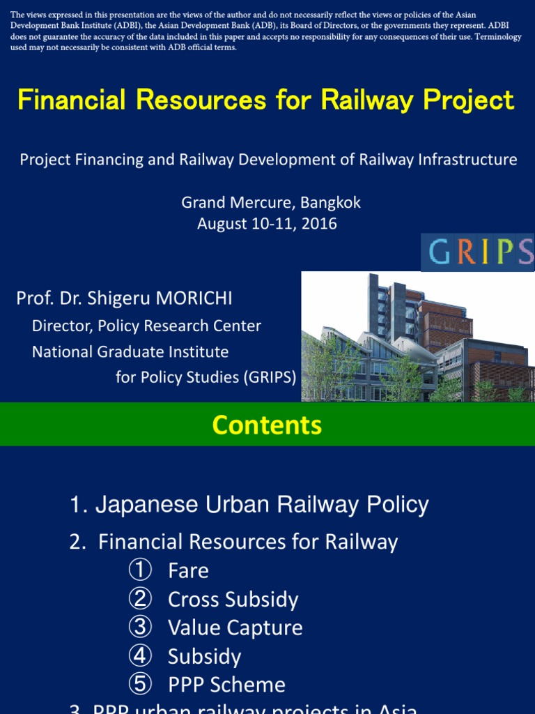 Railway Project Financing Strategies | PDF | Rail Transport | Rapid Transit
