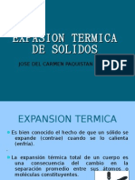 Expasion Termica de Solidos