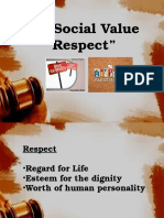 The Social Value "Respect"