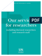 Our Services For Researchers