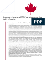 CETA: Domande e Risposte