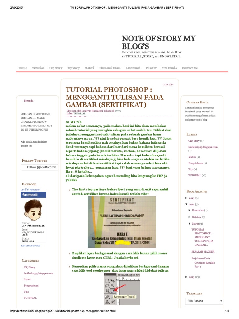 TUTORIAL PHOTOSHOP MENGGANTI TULISAN PADA GAMBAR TUTORIAL PHOTOSHOP MENGGANTI TULISAN PADA GAMBAR