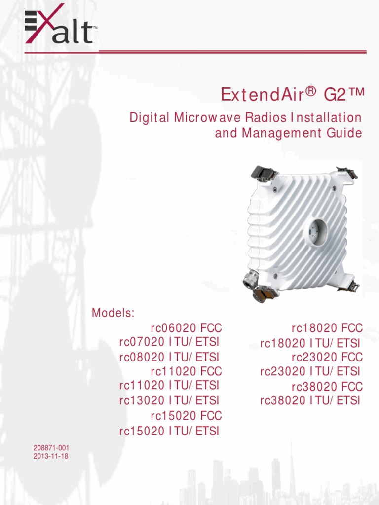 ExtendAir-G2 I&M 208871-001 20131118 | PDF | Duplex (Telecommunications ...