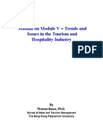 Manual On Module V - Trends and Issues in The Tourism and Hospitality Industry