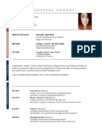 Andreea Dogaru CV