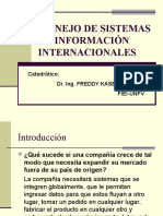 Manejo de Sistemas de Información Internacionales