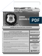 Prova Objetiva Escrivão DF 2016 PDF