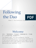 Following The Dao: Week 2: The Confucian Analects