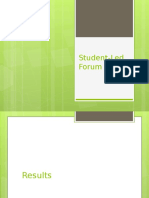 Student-Led Forum 2015