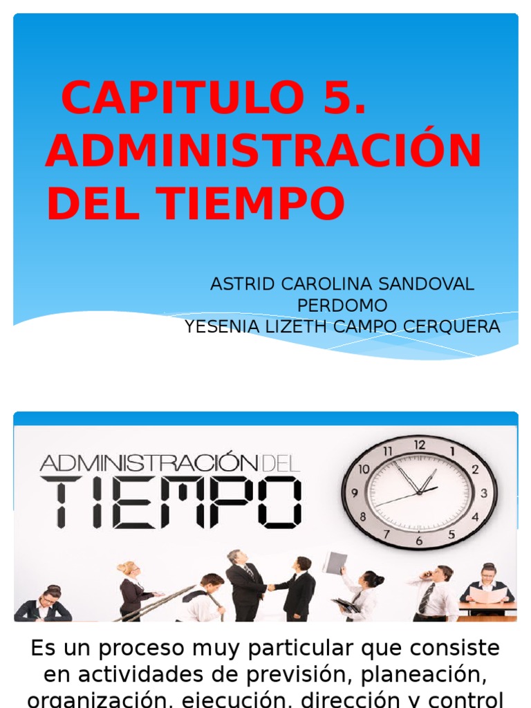 Estrategias para la Administración del Tiempo | PDF | Planificación ...