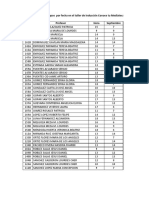 Horarios Reprogramación Inducción