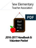 2016-17 West View ElementaryPTA Volunteer Packet