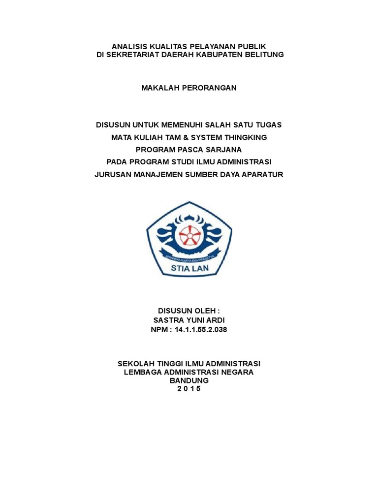 33++ Contoh cover makalah administrasi negara ideas in 2021 