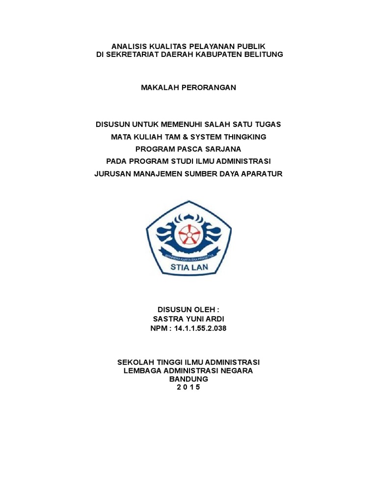 33++ Contoh cover makalah administrasi negara ideas in 2021 