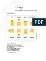 Prepositions of Place: at For A POINT